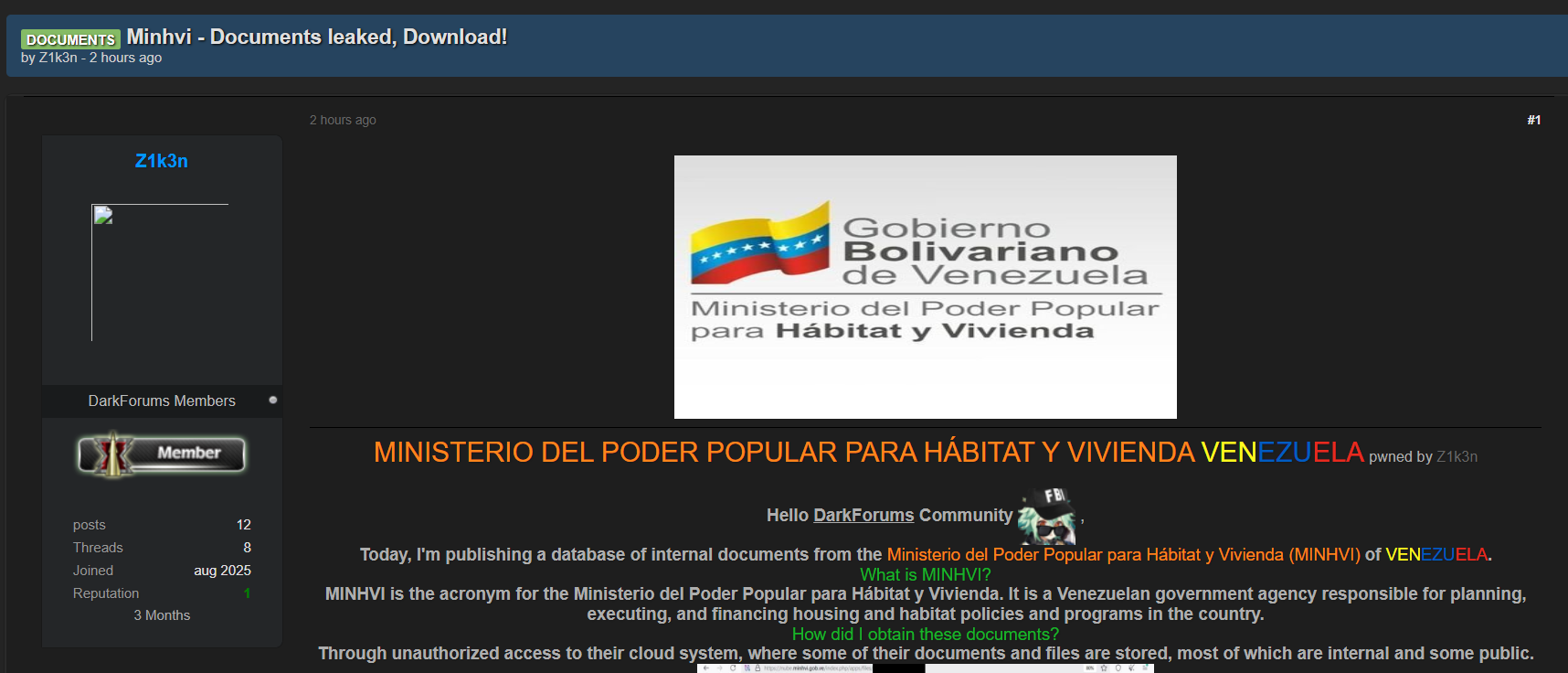 住房和人居人民权力部涉嫌数据泄露（委内瑞拉）李白你好-实战攻防李白你好