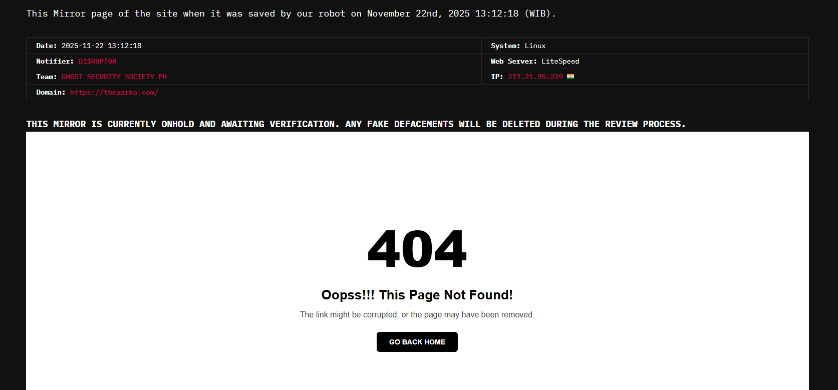 D1$RUPT0R针对theaarka.com网站李白你好-实战攻防李白你好