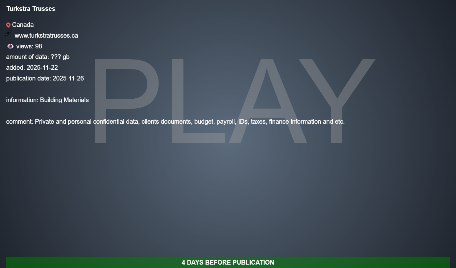 Turkstra Trusses成为勒索软件的受害者李白你好-实战攻防李白你好