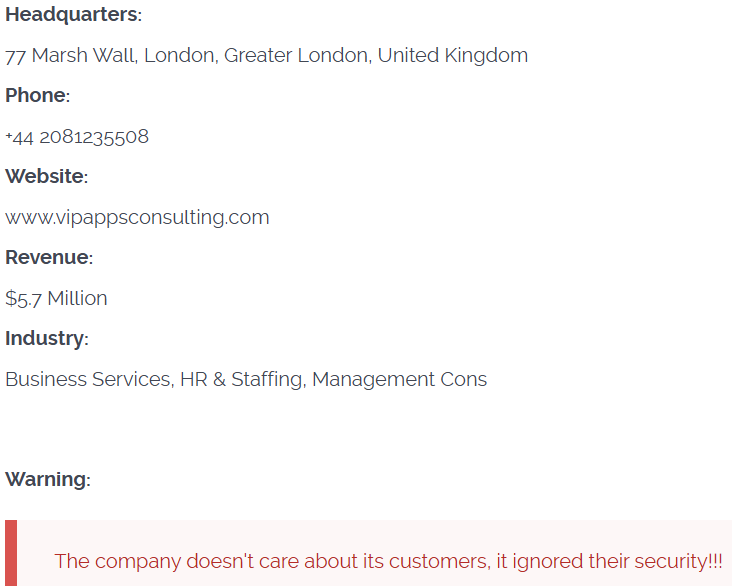 VIP Apps Consulting Limited成为CL0P勒索软件的受害者李白你好-实战攻防李白你好