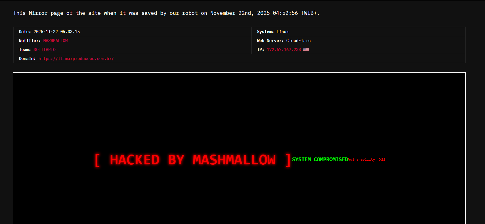 MASHMALLOW瞄准Film.Ar Productions网站李白你好-实战攻防李白你好