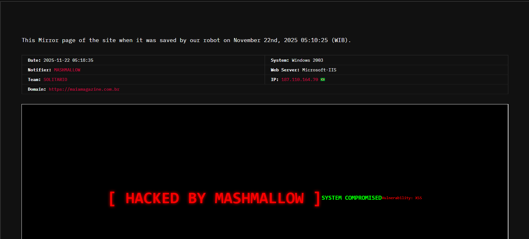 MASHMALLOW瞄准了Maia杂志的网站李白你好-实战攻防李白你好