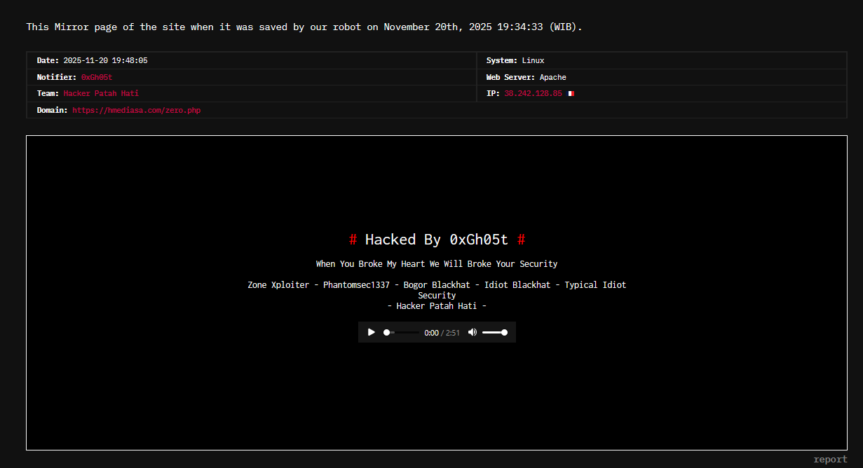 心碎的黑客瞄准hmediasa.com网站李白你好-实战攻防李白你好