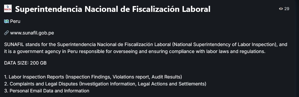 国家劳动监察局成为BlackShrantac勒索软件的受害者李白你好-实战攻防李白你好