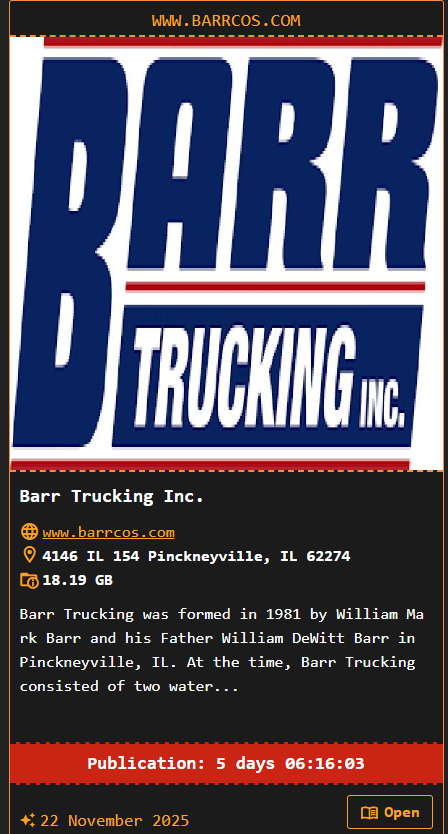 Barr Companies成为DragonForce勒索软件的受害者李白你好-实战攻防李白你好