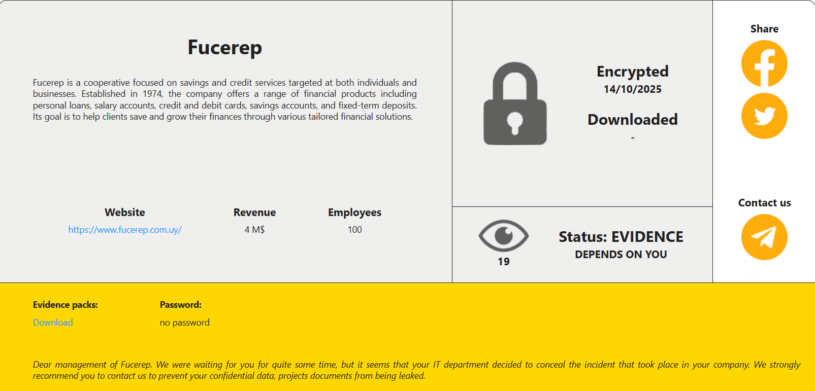 Fucerep成为RansomHouse勒索软件的受害者李白你好-实战攻防李白你好
