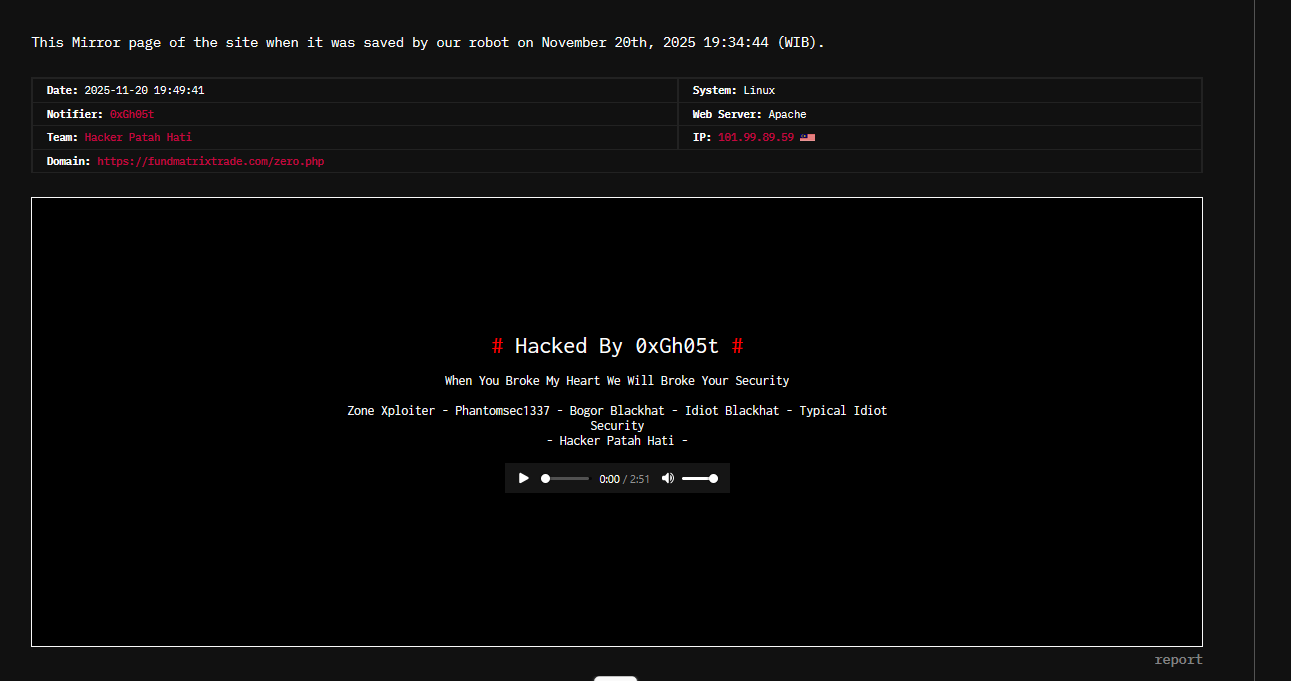 心碎的黑客瞄准Fundmatrix Trade网站李白你好-实战攻防李白你好