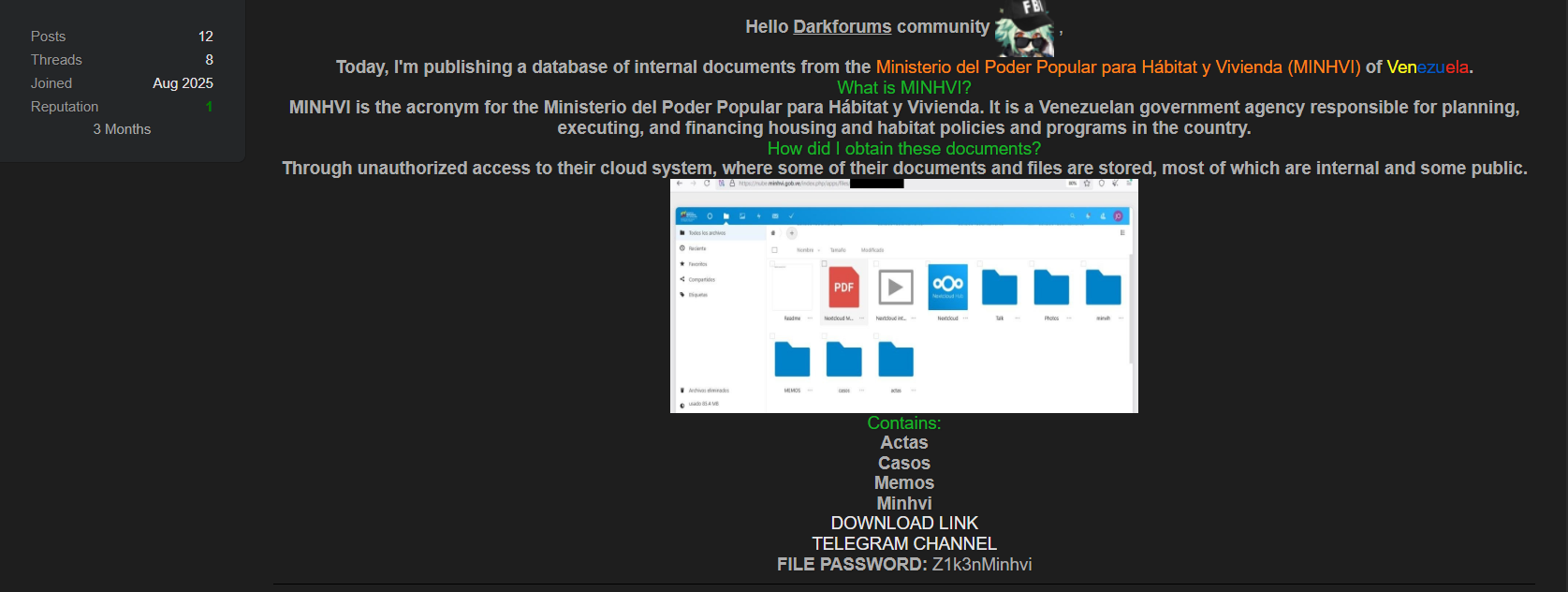 图片[2]李白你好-实战攻防住房和人居人民权力部涉嫌数据泄露（委内瑞拉）李白你好-实战攻防李白你好