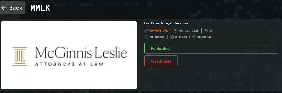 McGinnis Leslie律师成为麒麟勒索软件的受害者李白你好-实战攻防李白你好