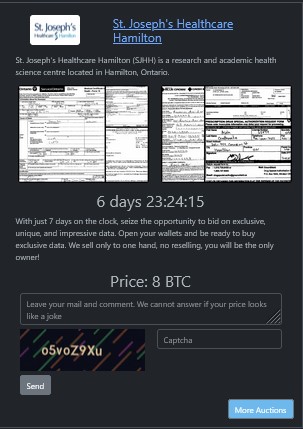 圣约瑟夫医疗保健汉密尔顿成为RHYSIDA勒索软件的受害者李白你好-实战攻防李白你好