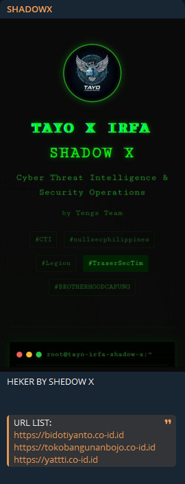 SHADOWX针对tokobangunanbojo.co-id.id网站李白你好-实战攻防李白你好