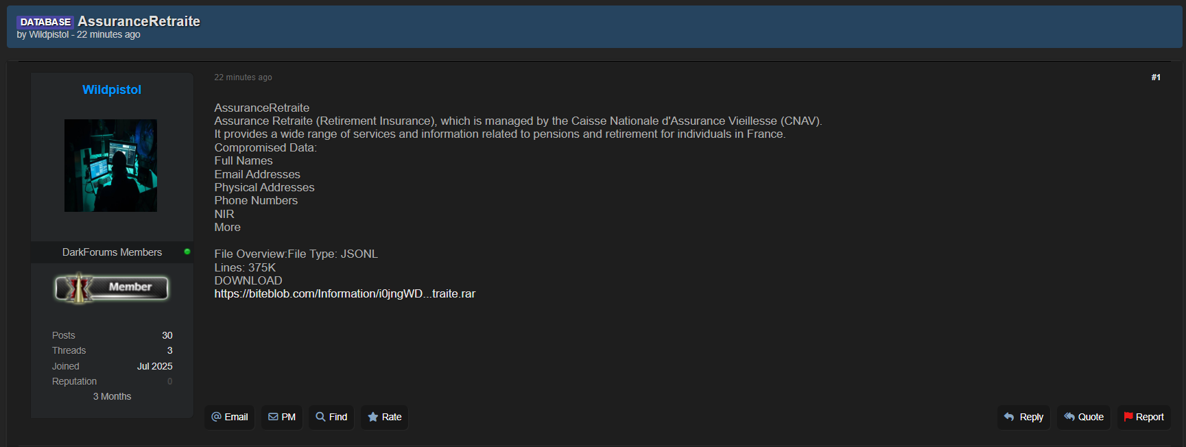 L’Assurance retraite涉嫌数据泄露李白你好-实战攻防李白你好
