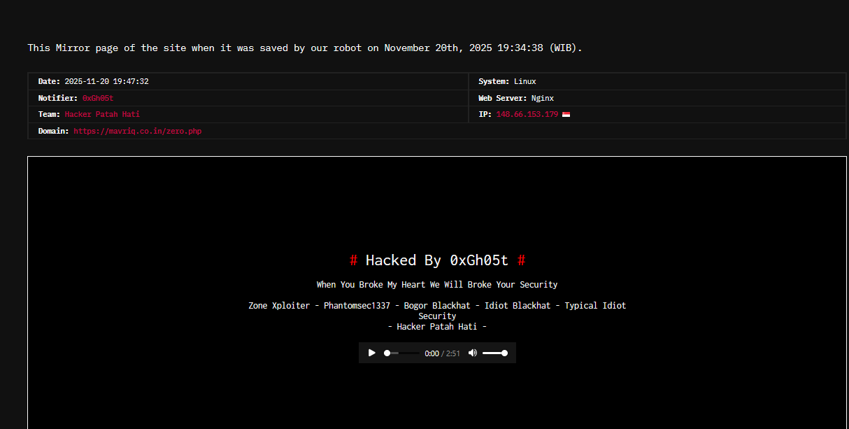心碎的黑客瞄准Mavriq AI的网站李白你好-实战攻防李白你好