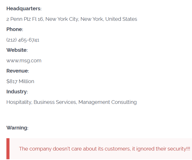 麦迪逊广场花园成为CL0P勒索软件的受害者李白你好-实战攻防李白你好