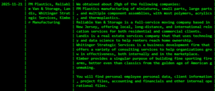 Whitinger Strategic Services成为Akira勒索软件的受害者李白你好-实战攻防李白你好