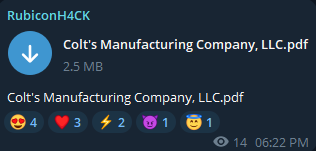 图片[2]李白你好-实战攻防Colt’s Manufacturing Company,LLC涉嫌数据泄露李白你好-实战攻防李白你好